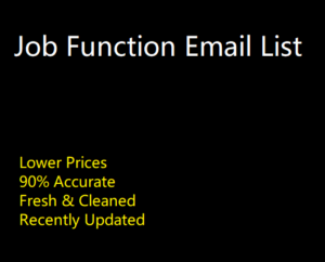 Job Function Email List