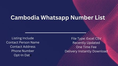 Cambodia Whatsapp Number List