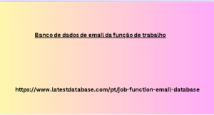 Banco de dados de email da função de trabalho