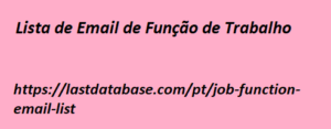 lista de e-mail de função de trabalho