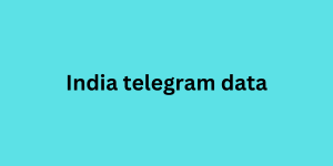 india telegram data