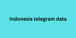 indonesia telegram data