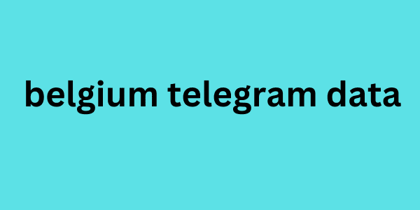 belgium telegram data