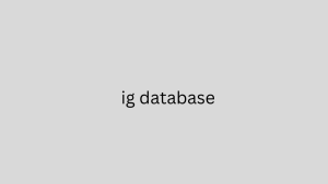 ig database