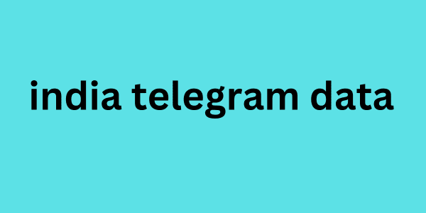 india telegram data