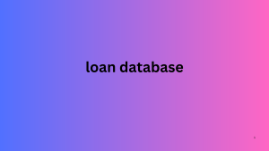 loan database