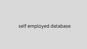 self employed database