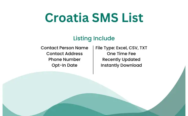 Croatia sms list