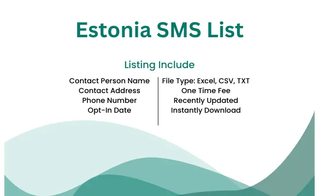 Estonia sms list